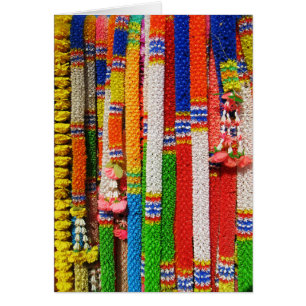 Phuang Maalai - Thai Blommigt Garland Card Hälsningskort
