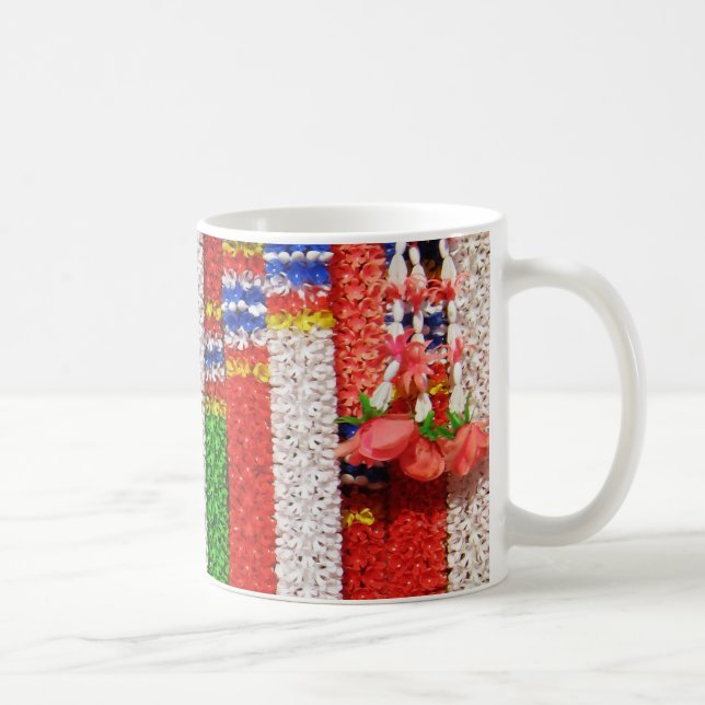 Phuang Maalai - Thai Blommigt Garland Kaffemugg (Höger)