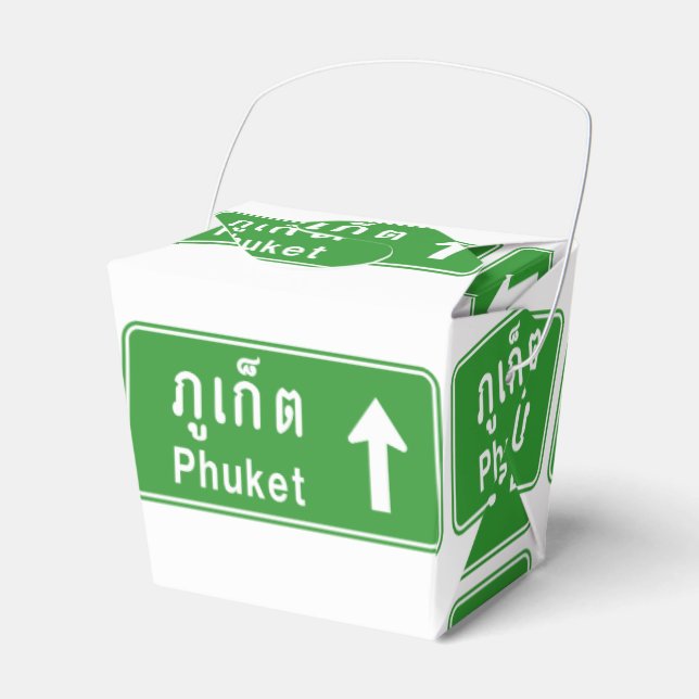 Phuket Ahead ⚠ Thai Highway Traffic Sign ⚠ Presentaskar (Framsidan Sidan)