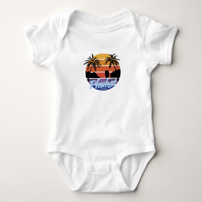Phuket Baby Bodywear, Phuket Thailand T Shirt (Framsida)