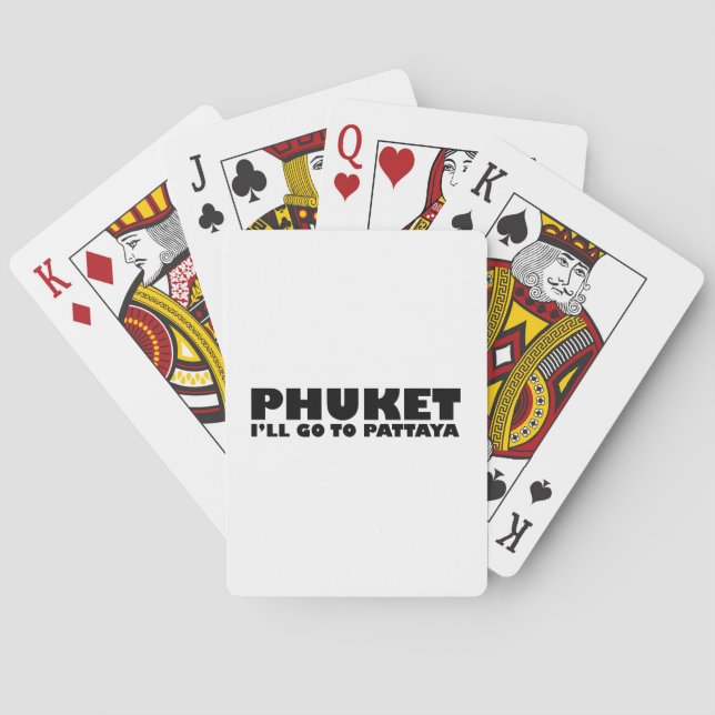 PHUKET JAG SKA GÅ TILL PATTAYA KORTLEK (Baksidan)