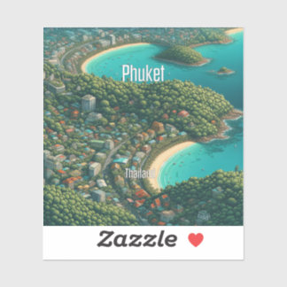 Phuket Thailand 3 Inch Vinyl Sticker Klistermärken