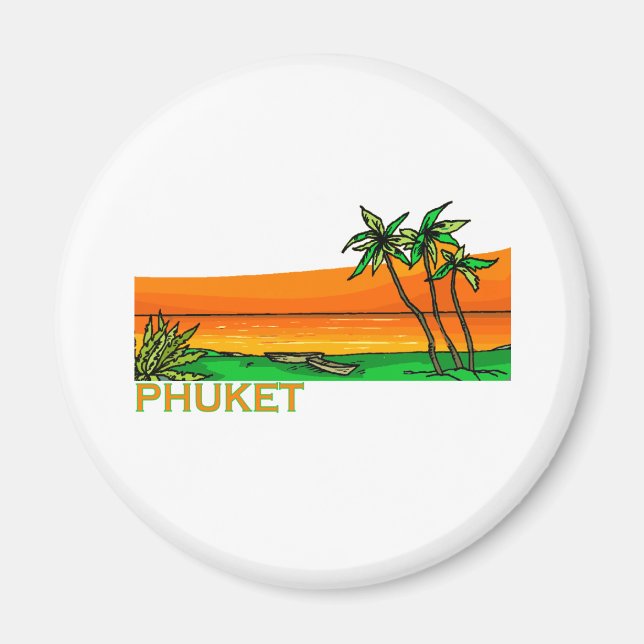 Phuket, Thailand Magnet (Framsidan)