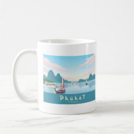 Phuket Thailand Pastel Travel Kaffemugg