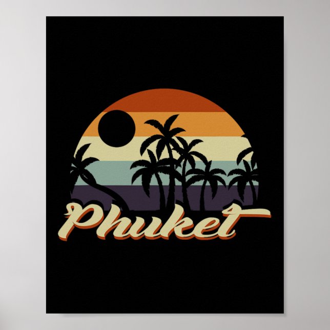 Phuket Thailand Poster (Framsidan)