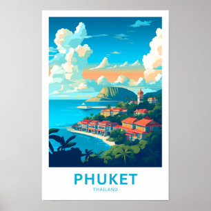 Phuket Thailand Travel Skriv ut Poster