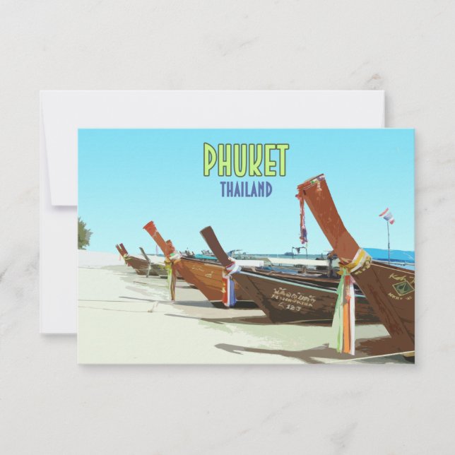 Phuket Thailand Tropical Beach Vintage (Framsida)