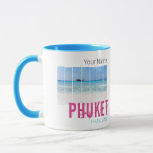 Phuket Thailand Vintage Strand Panorama Minnesgåva