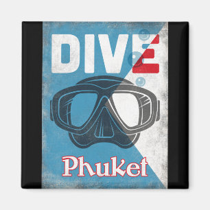 Phuket Vintage Dyka Mask Magnet