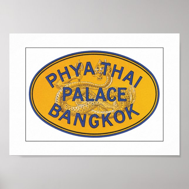 Phya Thai Palace Bangkok (canvas) Poster (Framsidan)