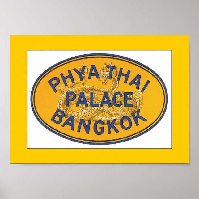 Phya Thai Palace Bangkok (gräns) Poster (Framsidan)