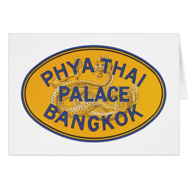 Phya Thai Palace Bangkok Hälsningskort (Framsidan Horizontal)