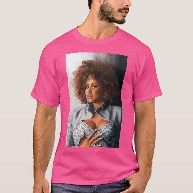 Phyllis Hyman Färg Pencil Www.Keithmcdowellartis T Shirt (Framsida)