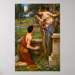 Phyllis och Demophoön av John William Waterhouse Poster