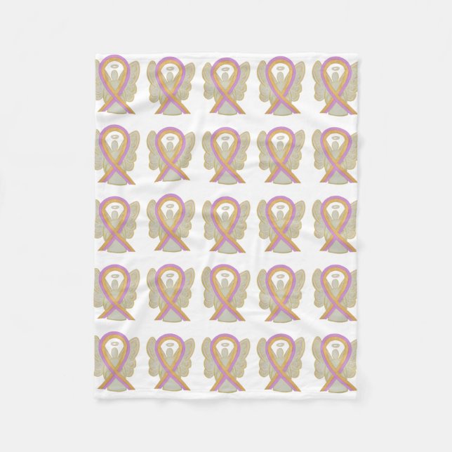 Phyllodes Breast Cancer Awareness Soft Blanket Fleecefilt (Framsidan)