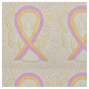 Phyllodes Tumor Breast Cancer Angel Ribbon Fabric Tyg