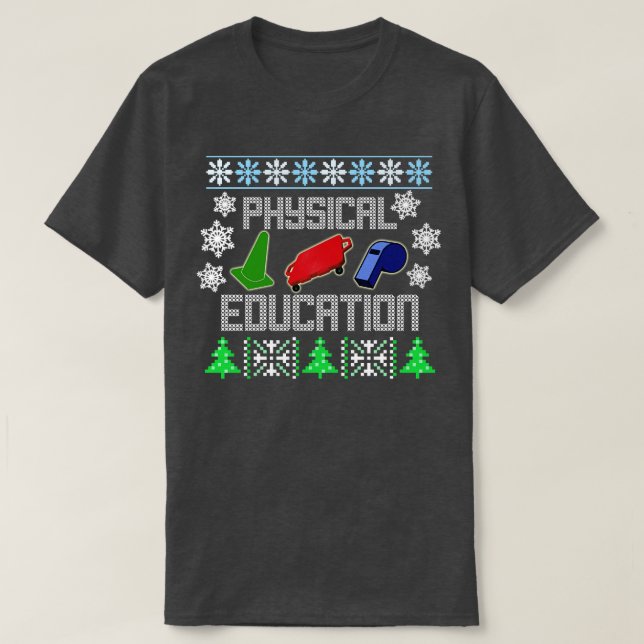 Phys Ed Ugly jul Sweater TShirt T Shirt (Design framsida)