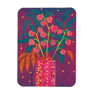Physalis Autumn Plants Bouquet Colorful Blommigt A Magnet