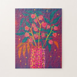 Physalis Autumn Plants Bouquet Colorful Blommigt A Pussel