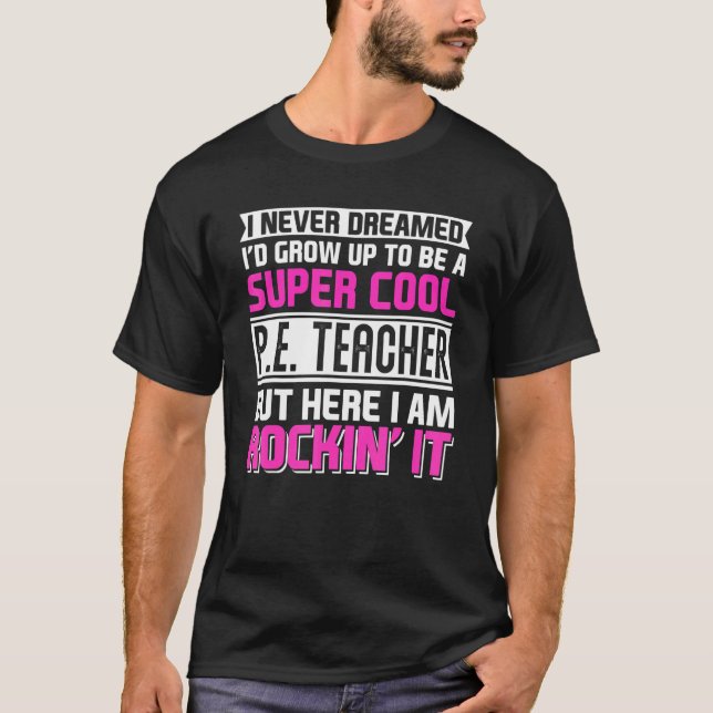 Physical Education PE Teacher Back To School T Shirt (Framsida)