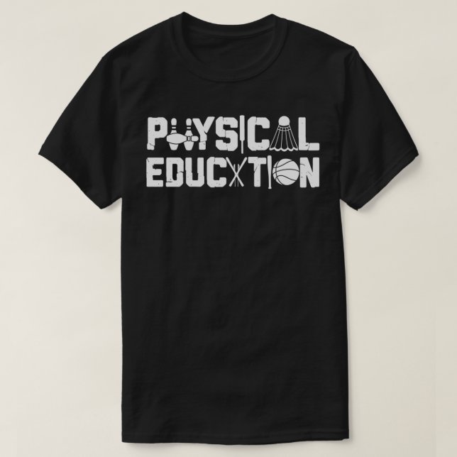 Physical Education  Sports Coach Gym PE Teacher  T Shirt (Design framsida)