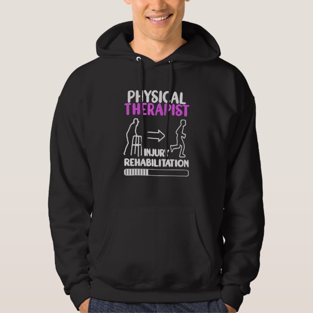 Physical Therapist cute PT Physical Therapy  for w Hoodie (Framsida)