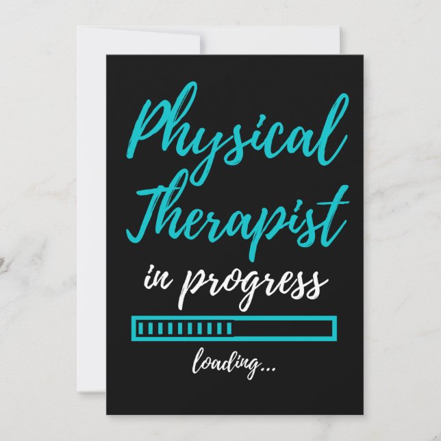 Physical Therapist In Progress Tack Kort (Framsida)