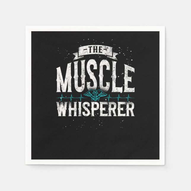 Physical Therapist The Muscle Whisperer Pappersservett (Framsidan)