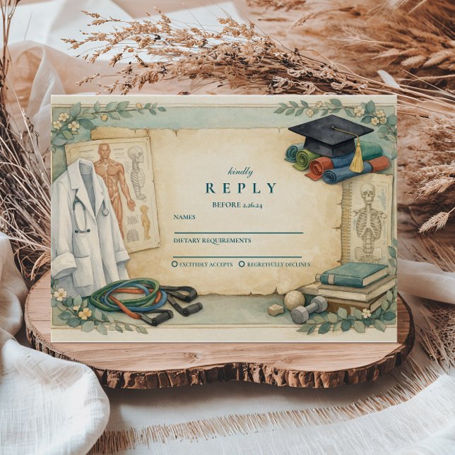 Physical Therapy Graduation OSA Kort (Skapare uppladdad)