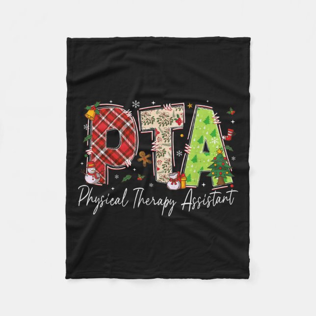 Physical Therapy Therast Istant Pta Santa Christma Fleecefilt (Framsidan)