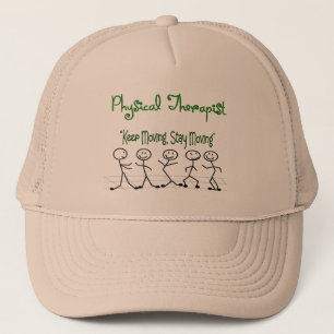 physicallterapeutstick figurer truckerkeps