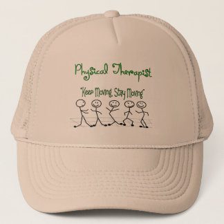 physicallterapeutstick figurer truckerkeps