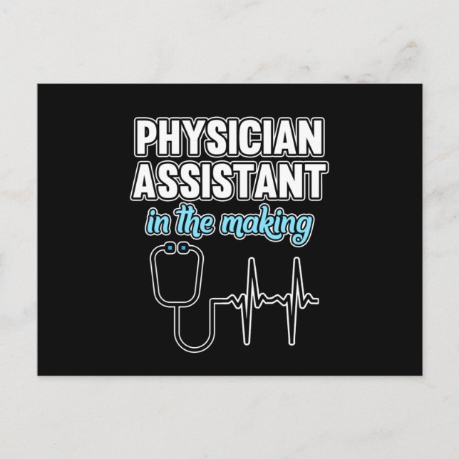 Physician Assistant In Making PA Medical Students Meddelande Vykort (Framsida)