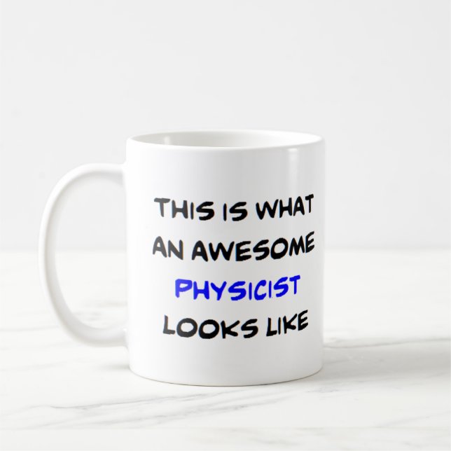 physicist, awesome kaffemugg (Vänster)