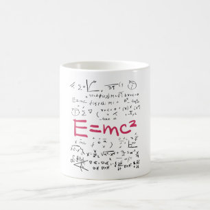 Physics and Math Formulas EMC2 Kaffemugg