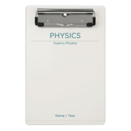 Physics Clipboard – Minimal Design| Custom Name