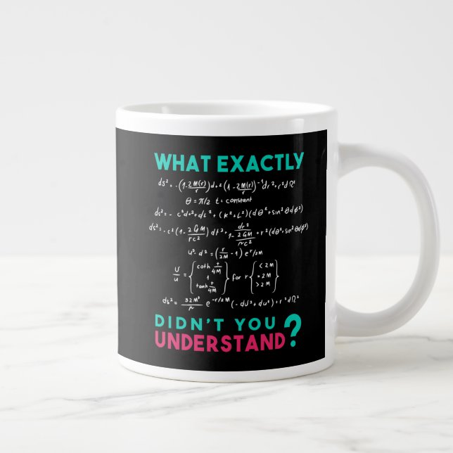 Physics formula Joke Jumbo Mugg (Höger)