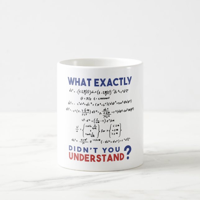 Physics formula Joke Kaffemugg (Center)