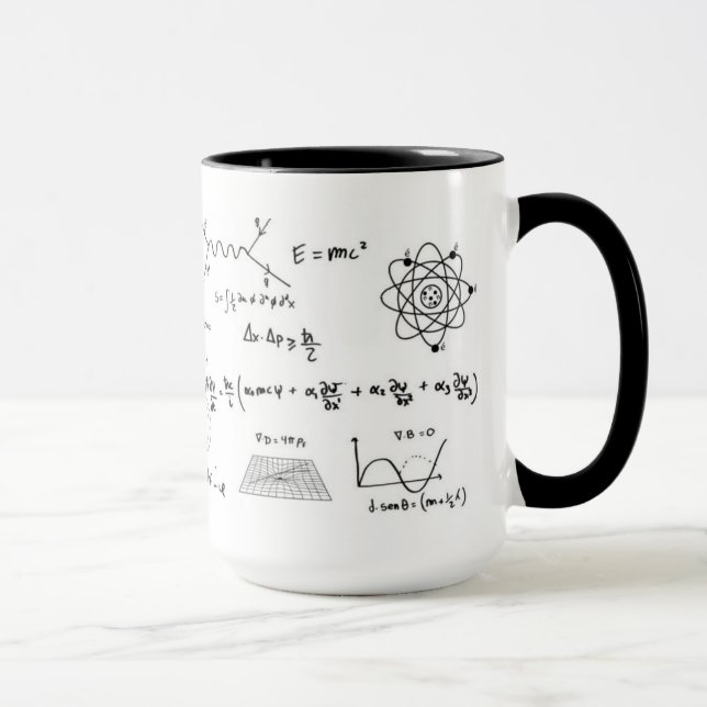 Physics formulas and diagrams Coffe Mug Mugg (Höger)