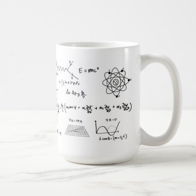 Physics Formulas Coffe Mug Kaffemugg (Höger)