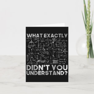 Physics Gift Science citattecken Black Uni Vuxen C Kort