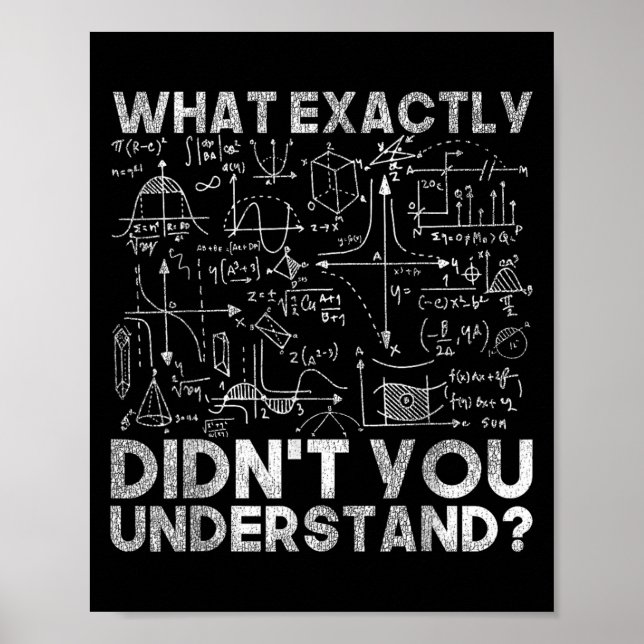 Physics Gift Science citattecken Black Uni Vuxen C Poster (Framsidan)