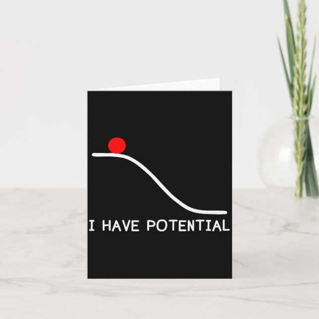 Physics I Have Tential Energy Funny  Kort (Framsida)