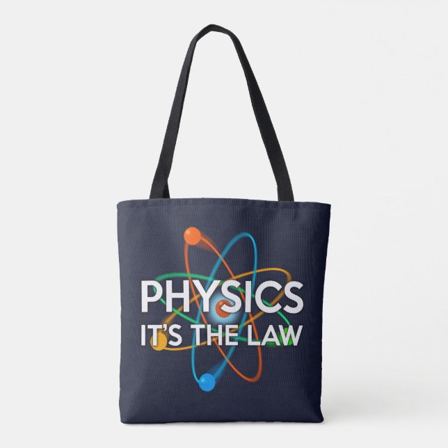 PHYSICS IT'S THE LAW Roligt Science Tygkasse (Baksida)