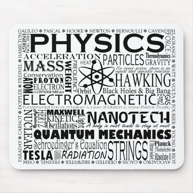 Physics Mousepad Musmatta (Framsidan)