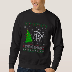 Physics Science Julafton Träd Lighting Ugly jul Lång Ärmad Tröja