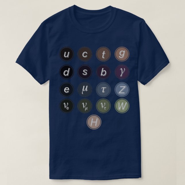 Physics Standard Model T Shirt (Design framsida)
