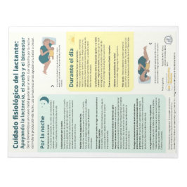 Physiologic Infant Care Tear-away (spansk) Anteckningsblock