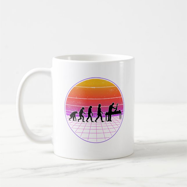 Physiotherapist Evolution Vaporwave Physio Kaffemugg (Vänster)