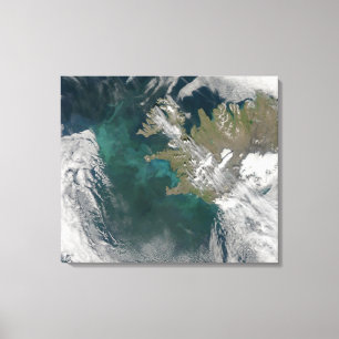 Phytoplankton-blomman i Nordatlanten Canvastryck